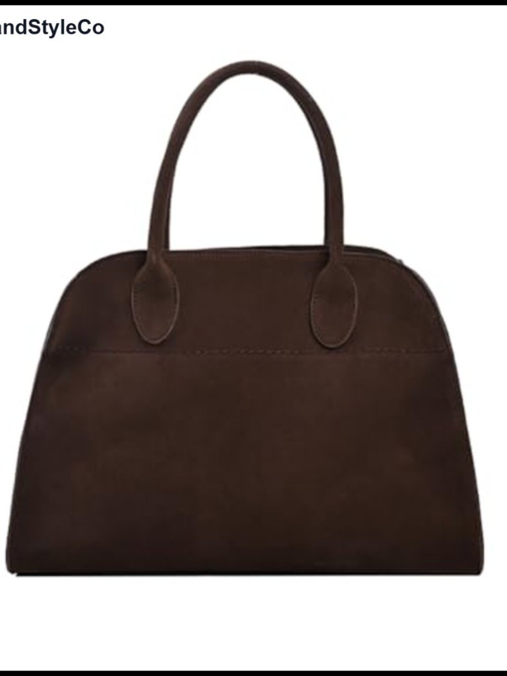 Retro Suede Leather Tote Bag Women's Top Handle Shoulder Handbag